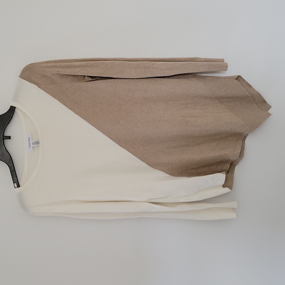 Calvin Klein Asymmetrical Sweater, Size Small
